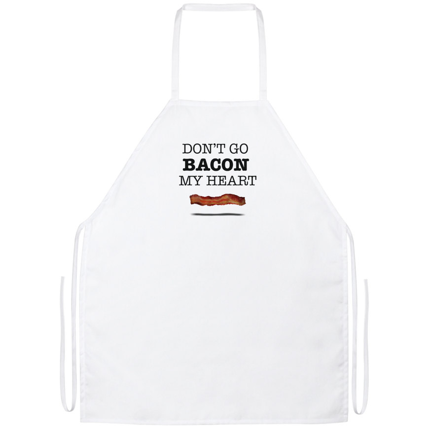 Don't Go Bacon My Heart Funny Kitchen Apron | Sarcastic Me