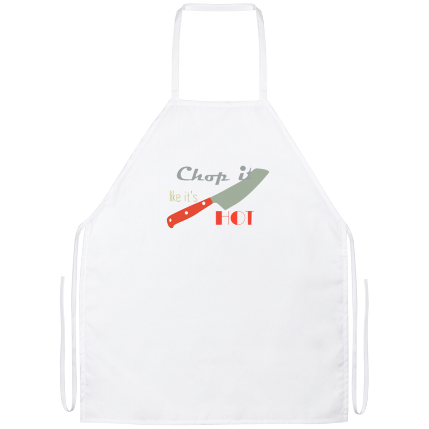 Chop It Like It's Hot Funny Kitchen Apron | Sarcastic Me