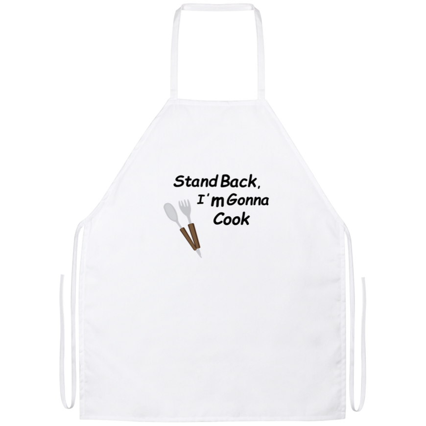 Stand Back, I'm Gonna Cook Funny Kitchen Apron | Sarcastic Me