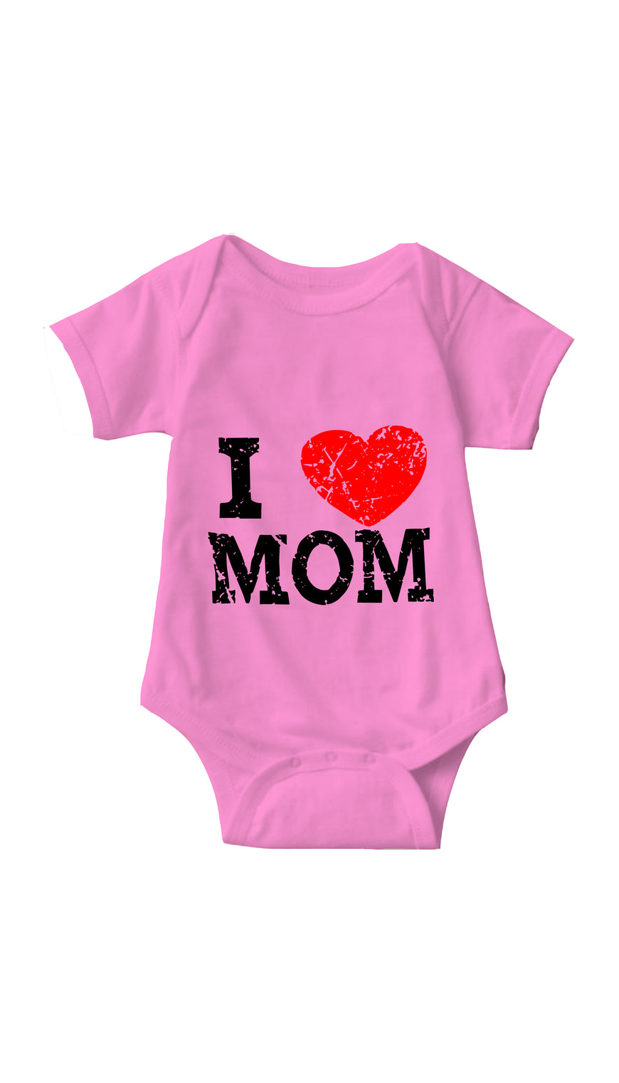 I Love Mom Pink Infant Onesie | Sarcastic ME