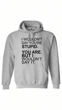 I Wouldn't Say You're Stupid Hoodie