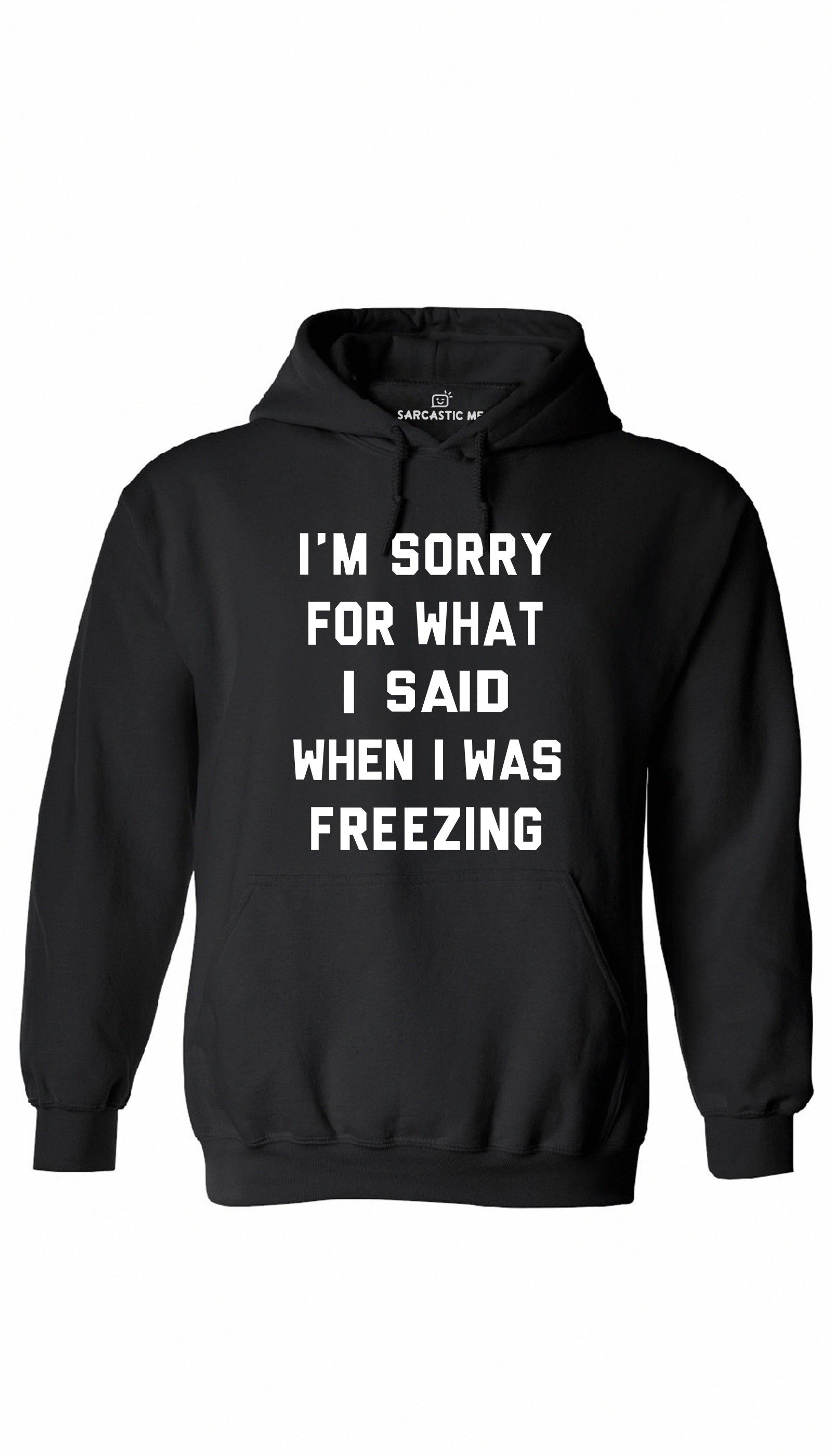 I'm Sorry For What I Said When I Was Freezing Black Hoodie | Sarcastic ME
