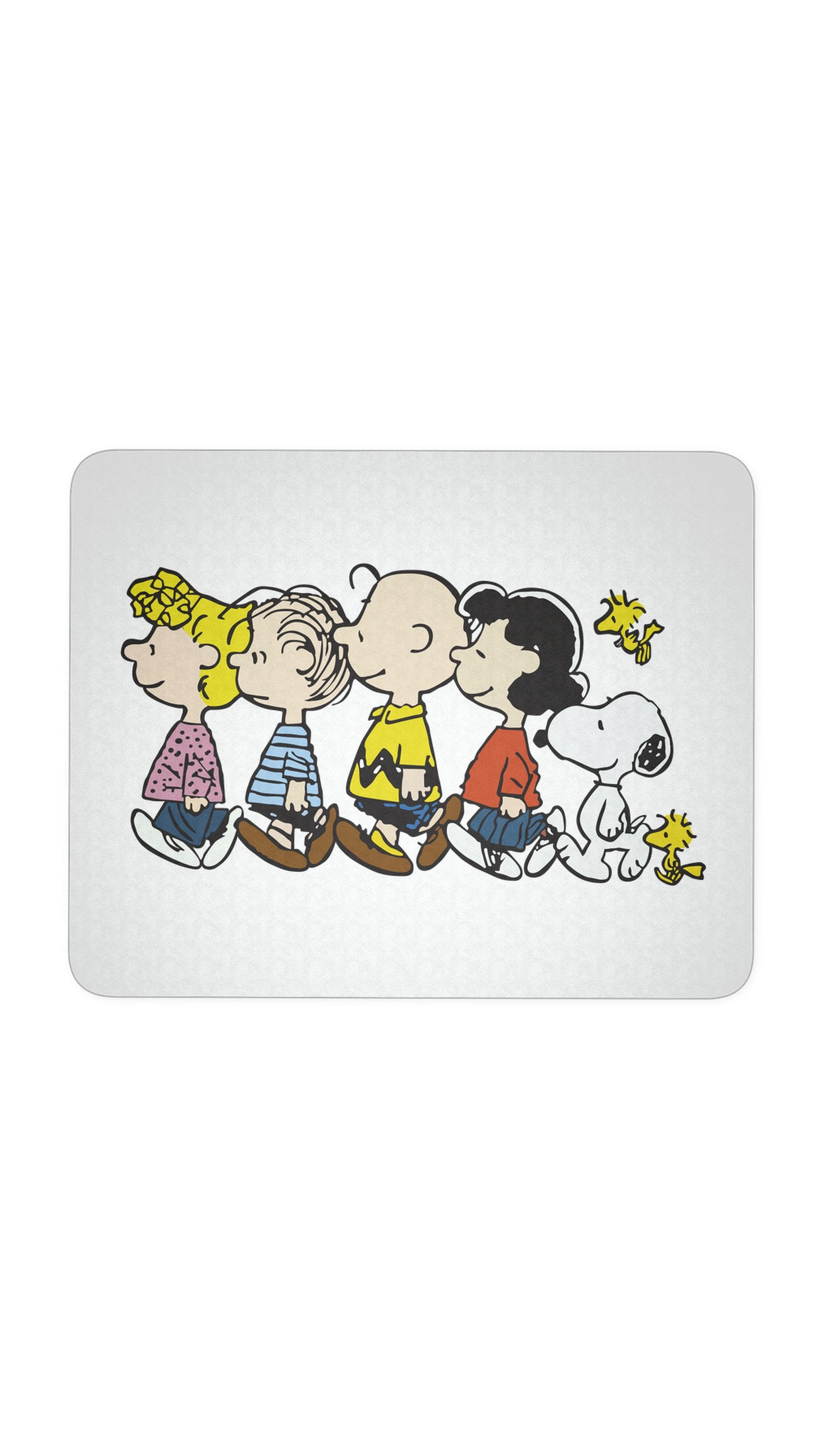 Snoopy And The Peanuts Walking White Mouse Pad | Sarcastic Me