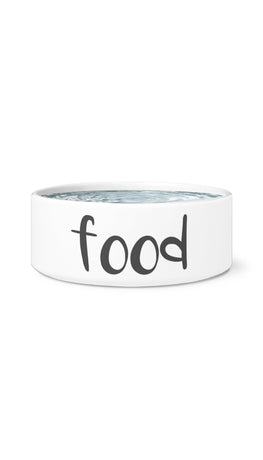 Food White Pet Bowl | Sarcastic Me