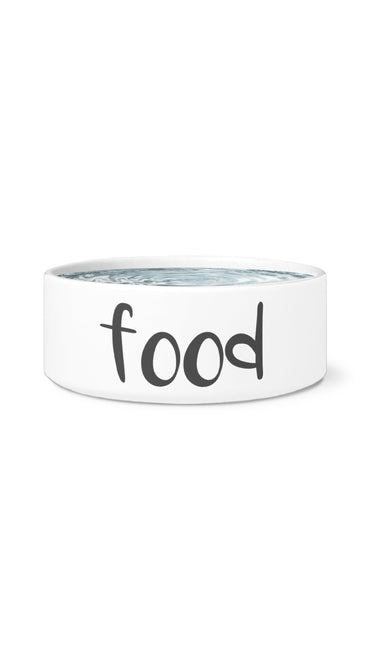 Food White Pet Bowl | Sarcastic Me