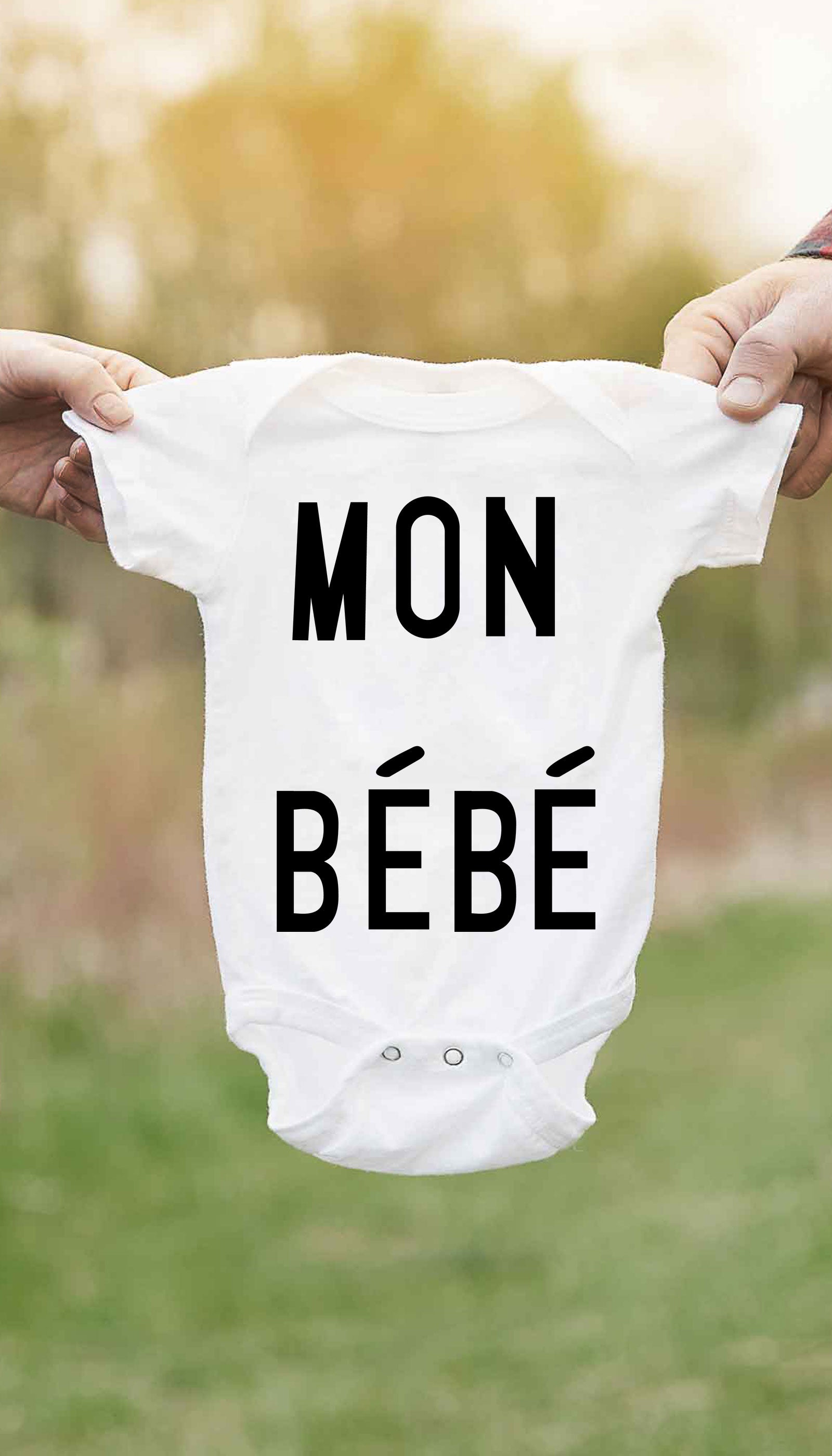 Mon Bebe Cute & Funny Baby Infant Onesie | Sarcastic ME