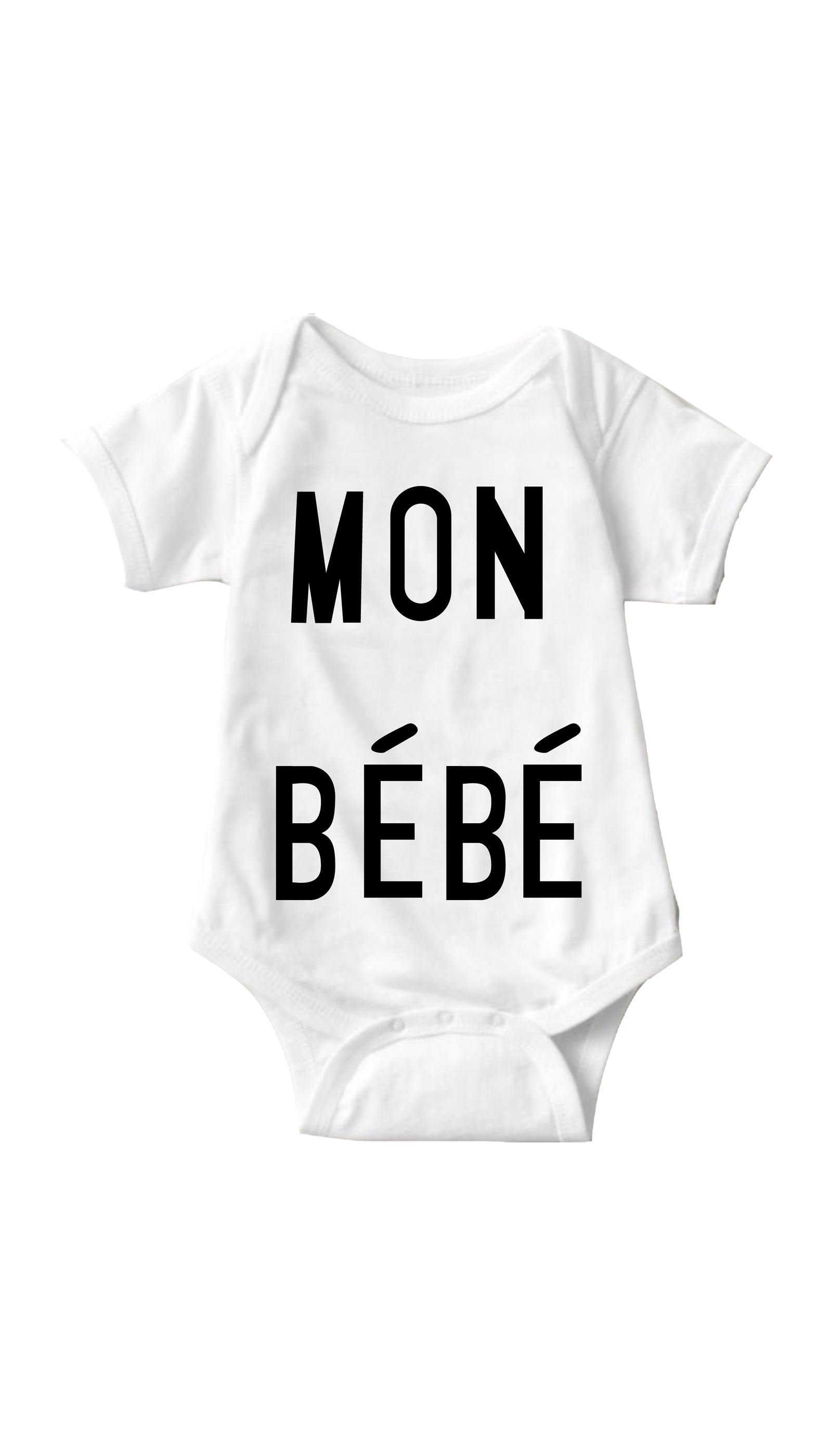 Mon Bebe White Infant Onesie | Sarcastic ME