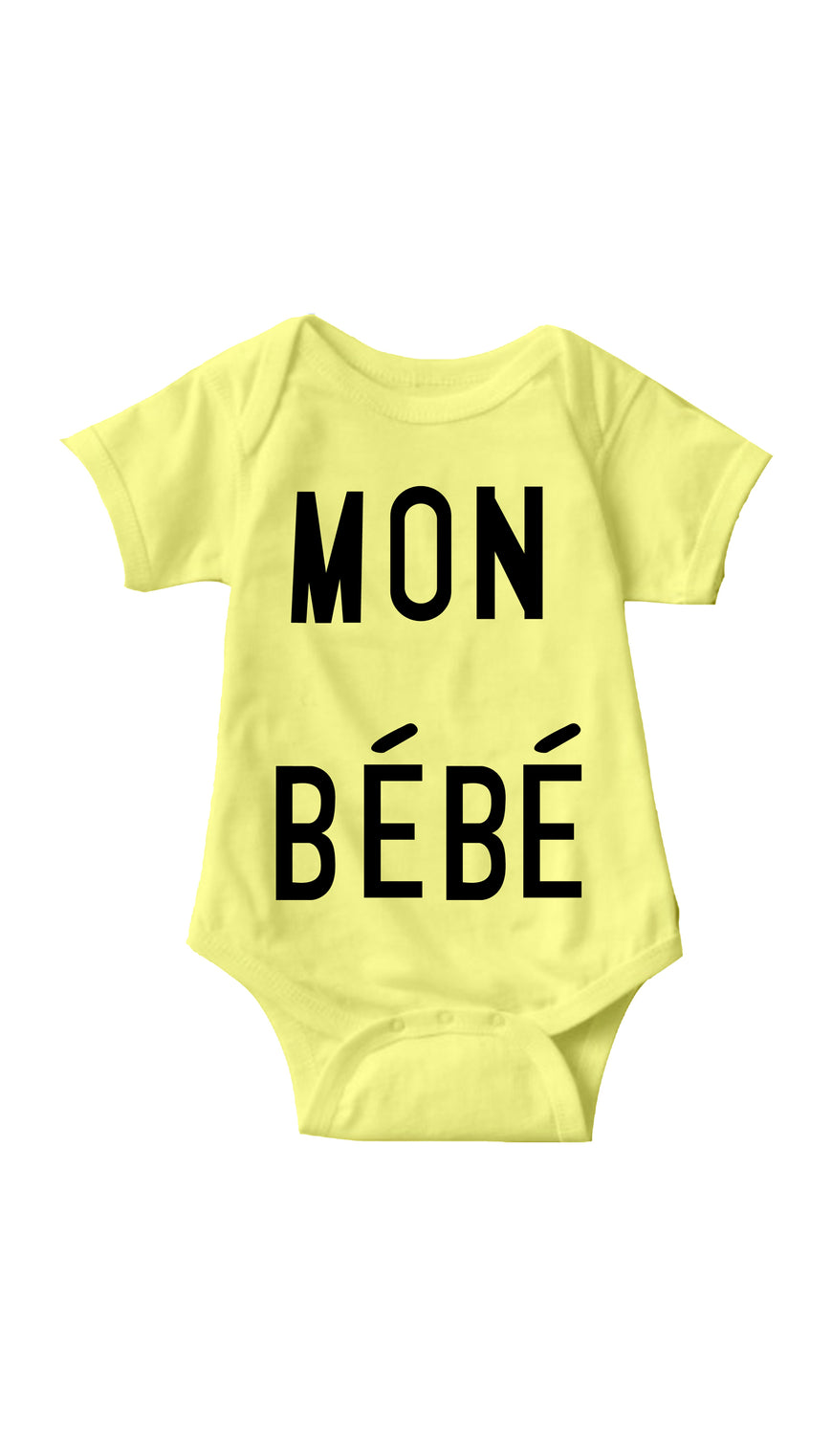 Mon Bebe Yellow Infant Onesie | Sarcastic ME