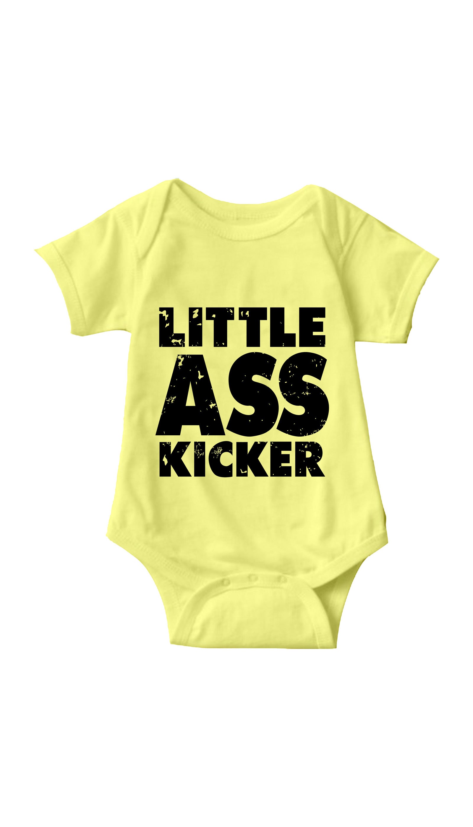 Little Ass Kicker Yellow Infant Onesie | Sarcastic ME