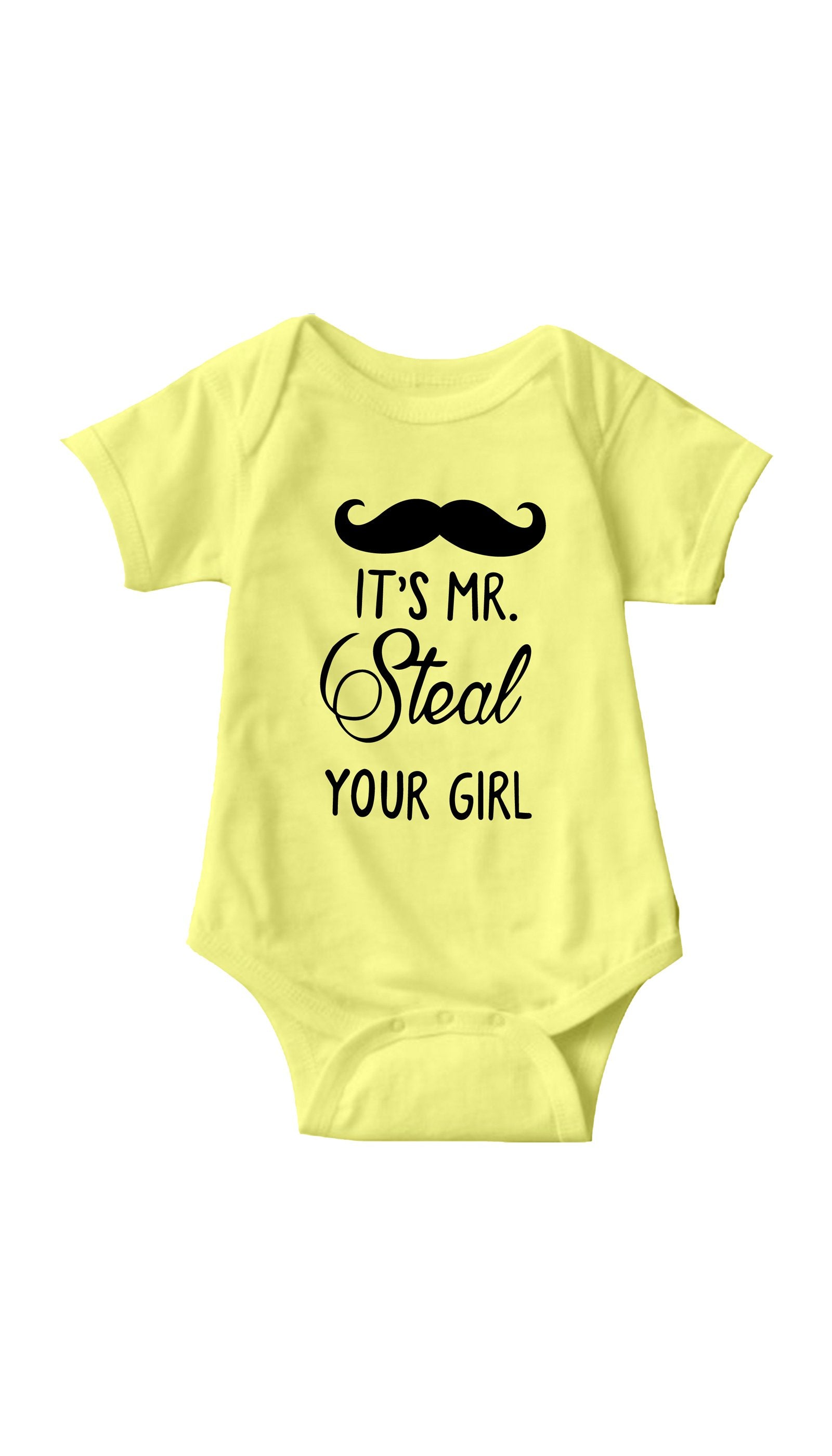 It's Mr. Steal Your Girl Yellow Infant Onesie | Sarcastic ME
