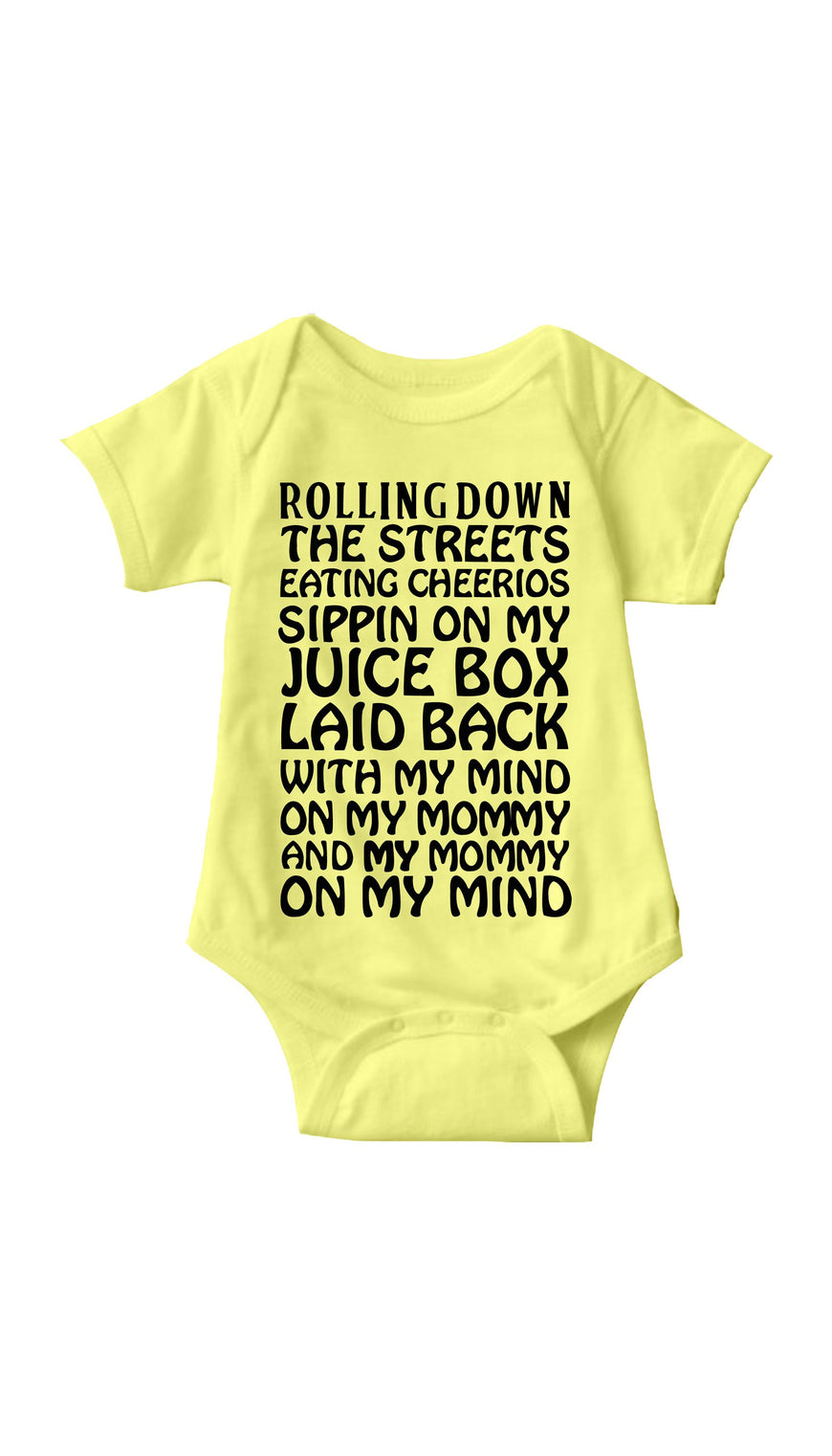 Rollin Down The Streets Yellow Infant Onesie | Sarcastic ME
