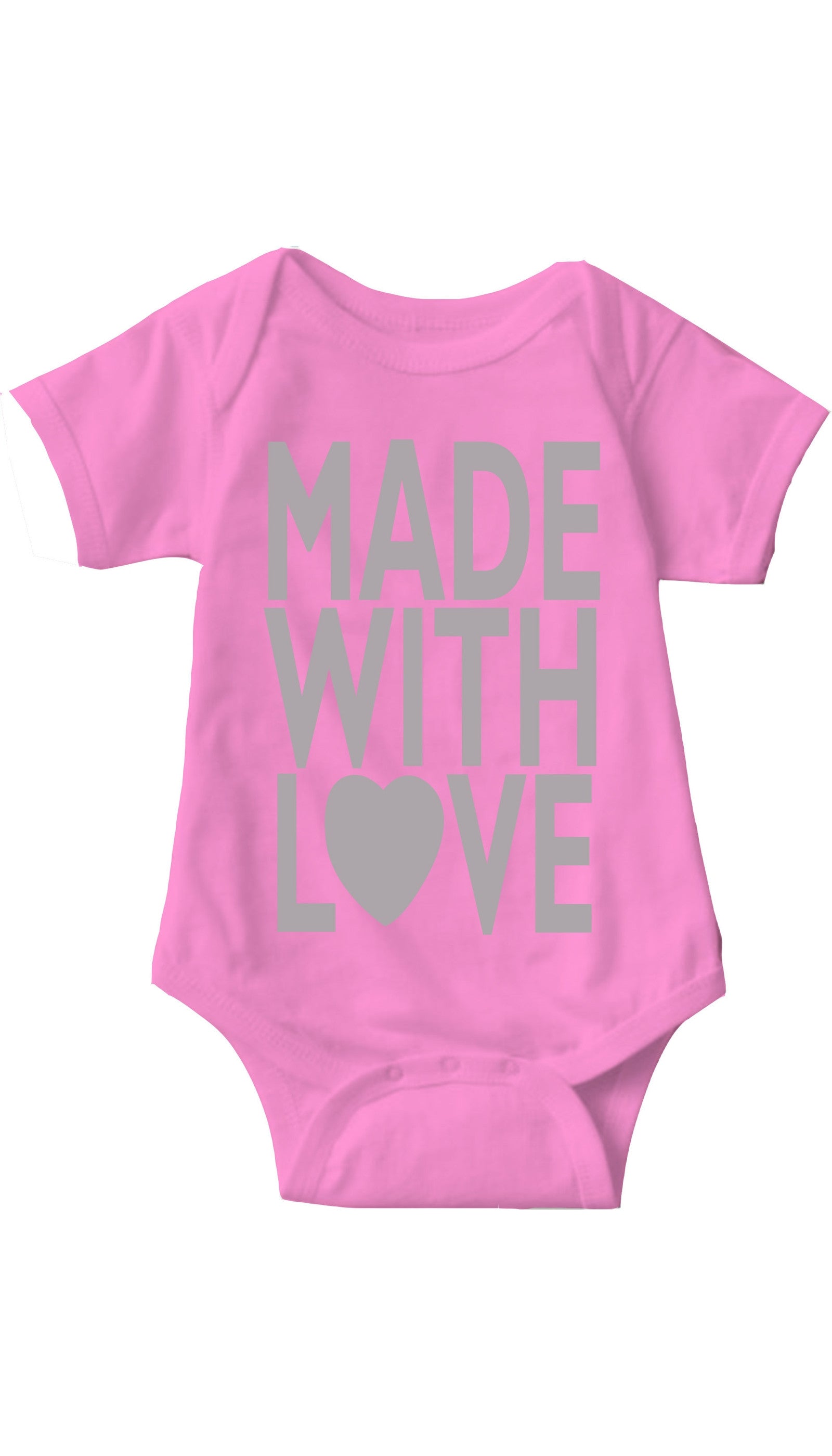 Made With Love Pink Infant Onesie | Sarcastic ME