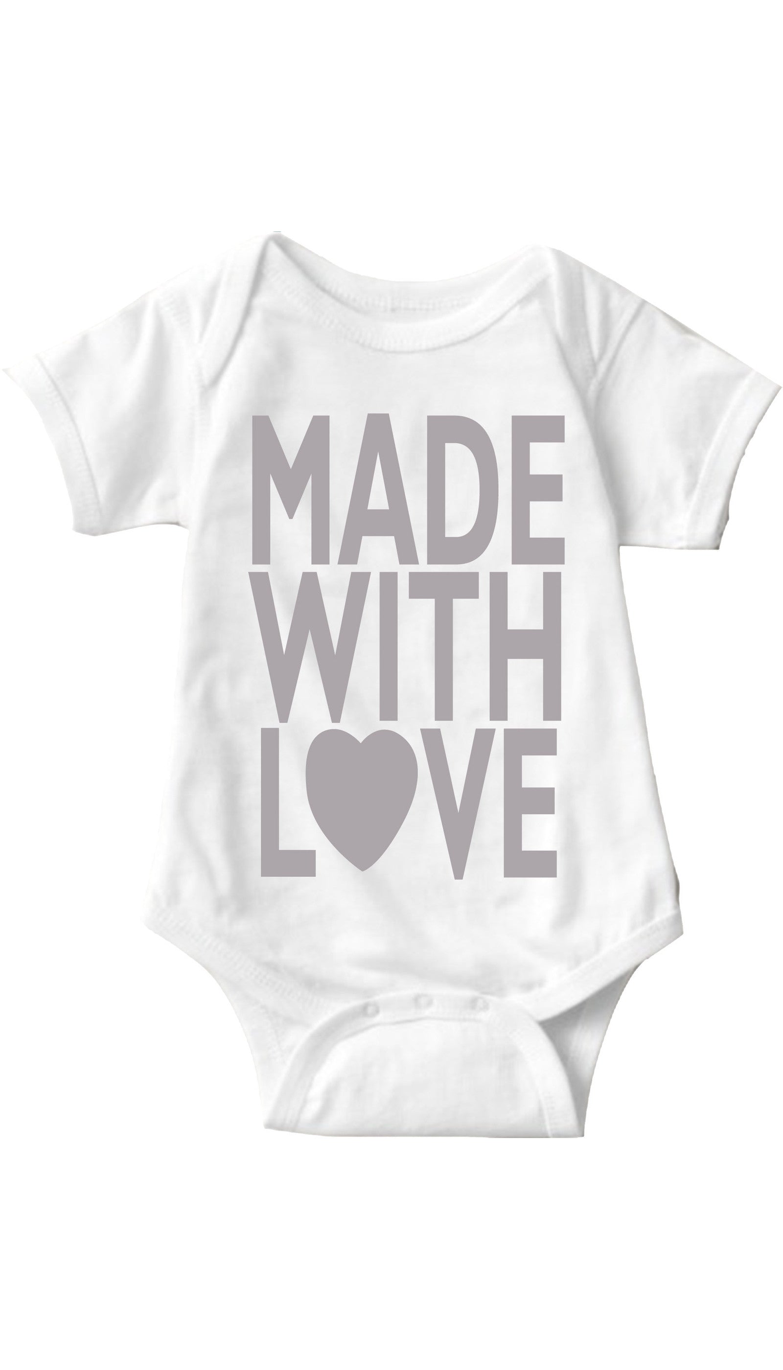 Made With Love White Infant Onesie | Sarcastic ME