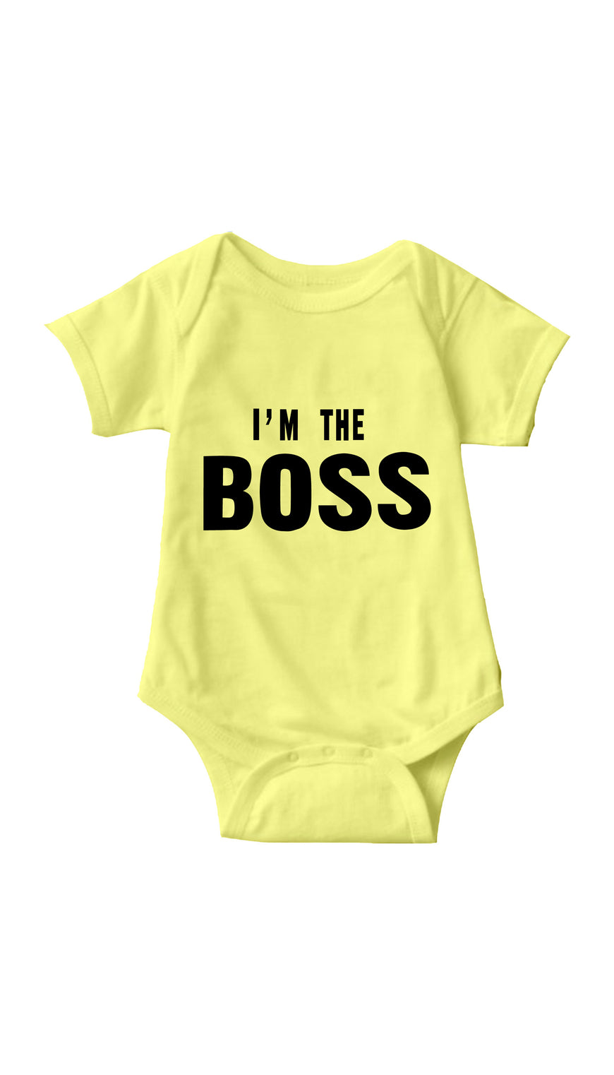 I'm The Boss Yellow Infant Onesie | Sarcastic ME