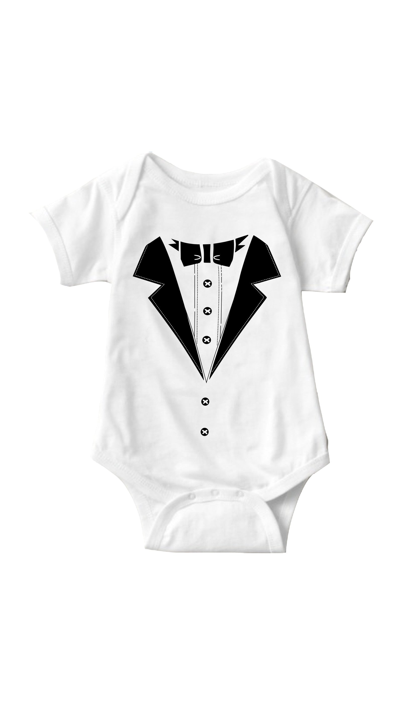 Tuxedo White Infant Onesie | Sarcastic ME