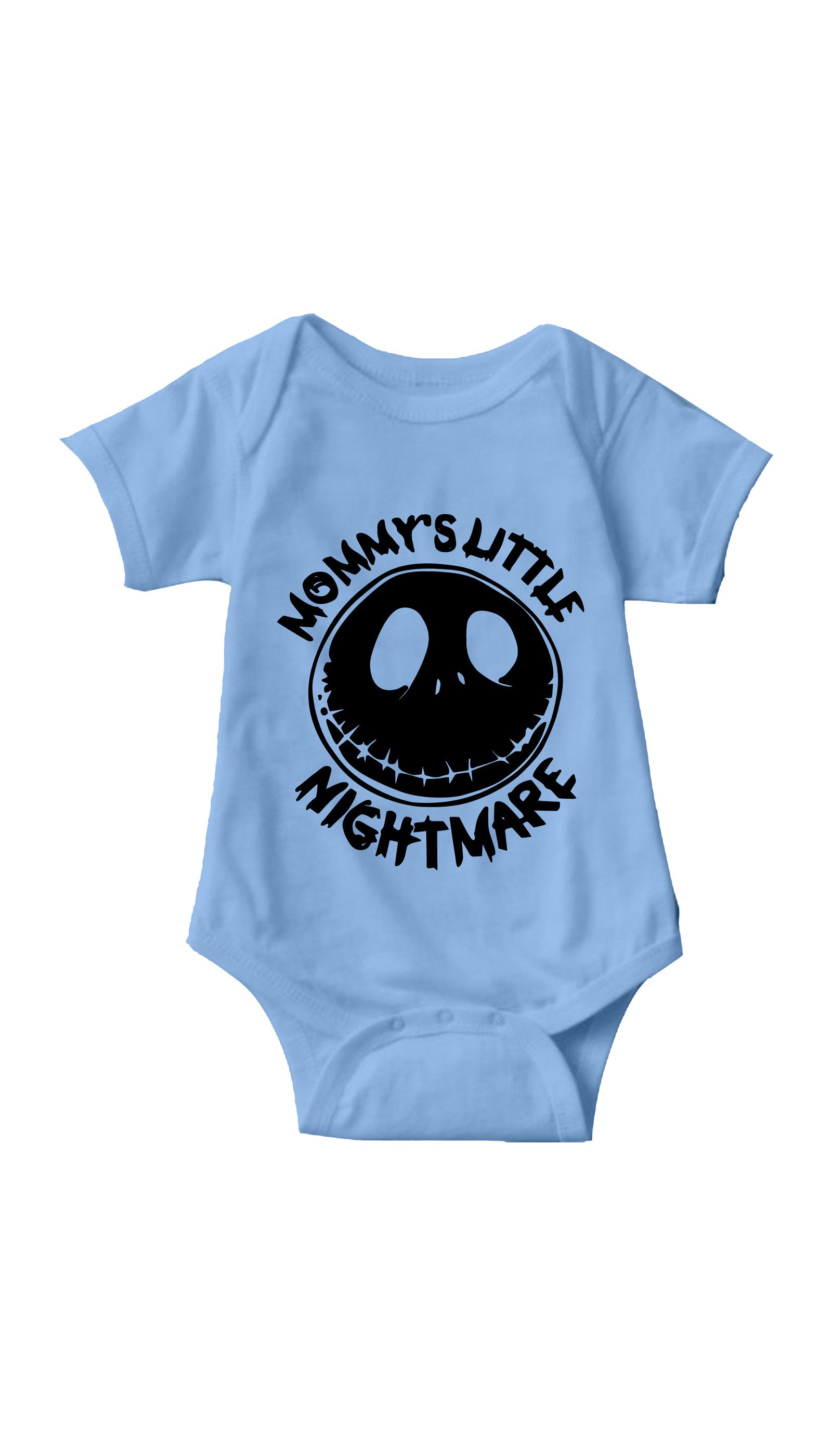 Mommy's Little Nightmare Light Blue Infant Onesie | Sarcastic ME