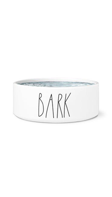 Bark White Pet Bowl | Sarcastic Me