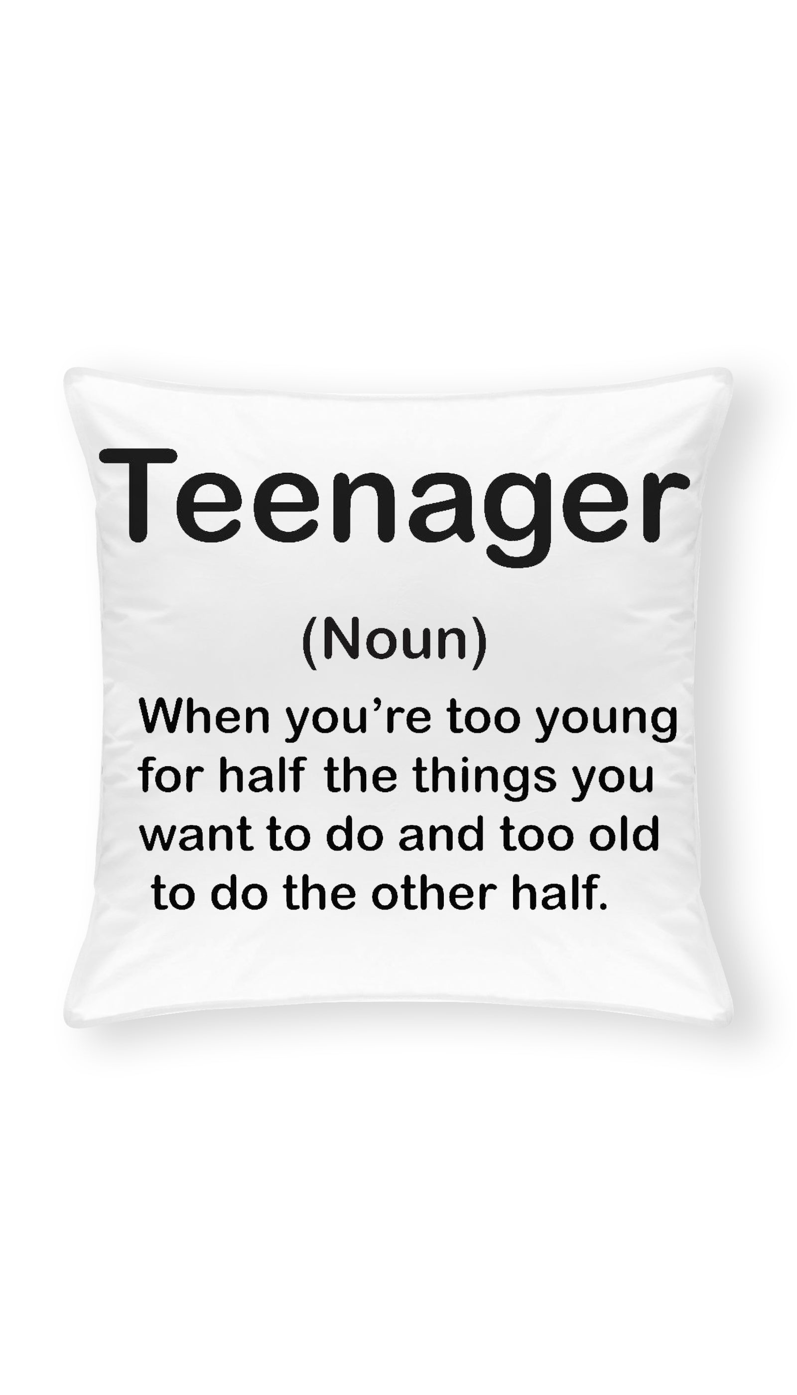 Teenage Throw Pillow | Sarcastic ME