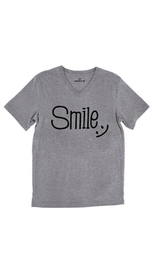 Smile Unisex V-Neck Tee