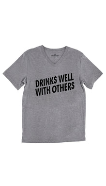 Drinks Well With Others Unisex V-Neck Tee