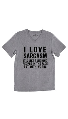 I Love Sarcasm Unisex V-Neck Tee
