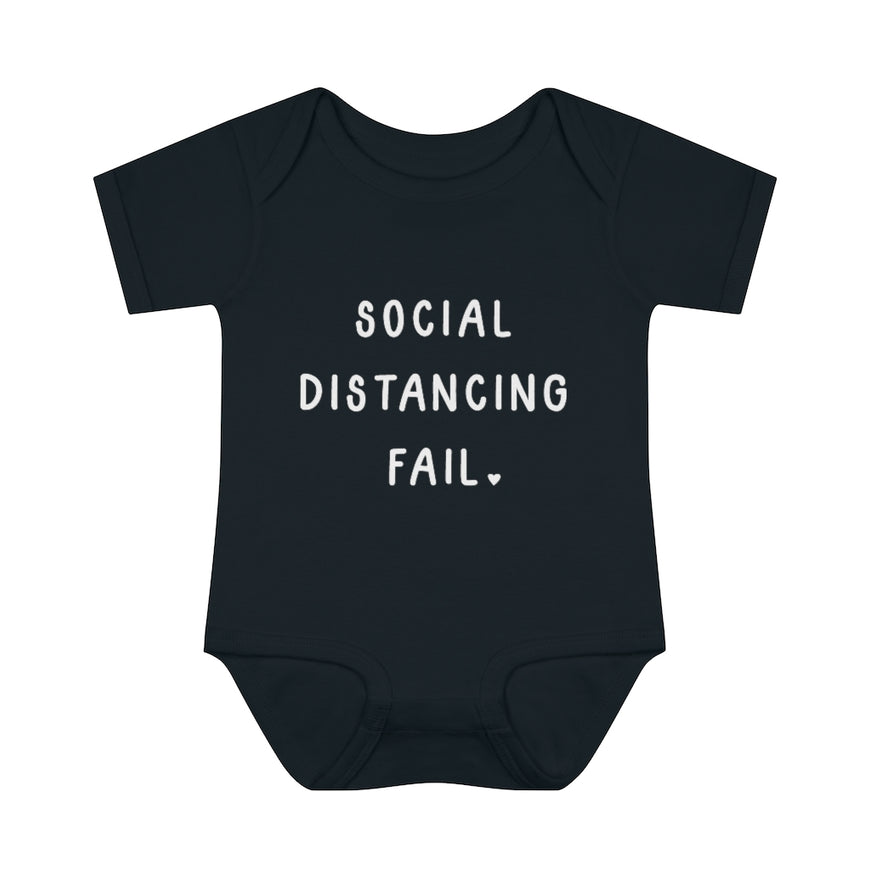 Social Distancing Fail Infant Onesie