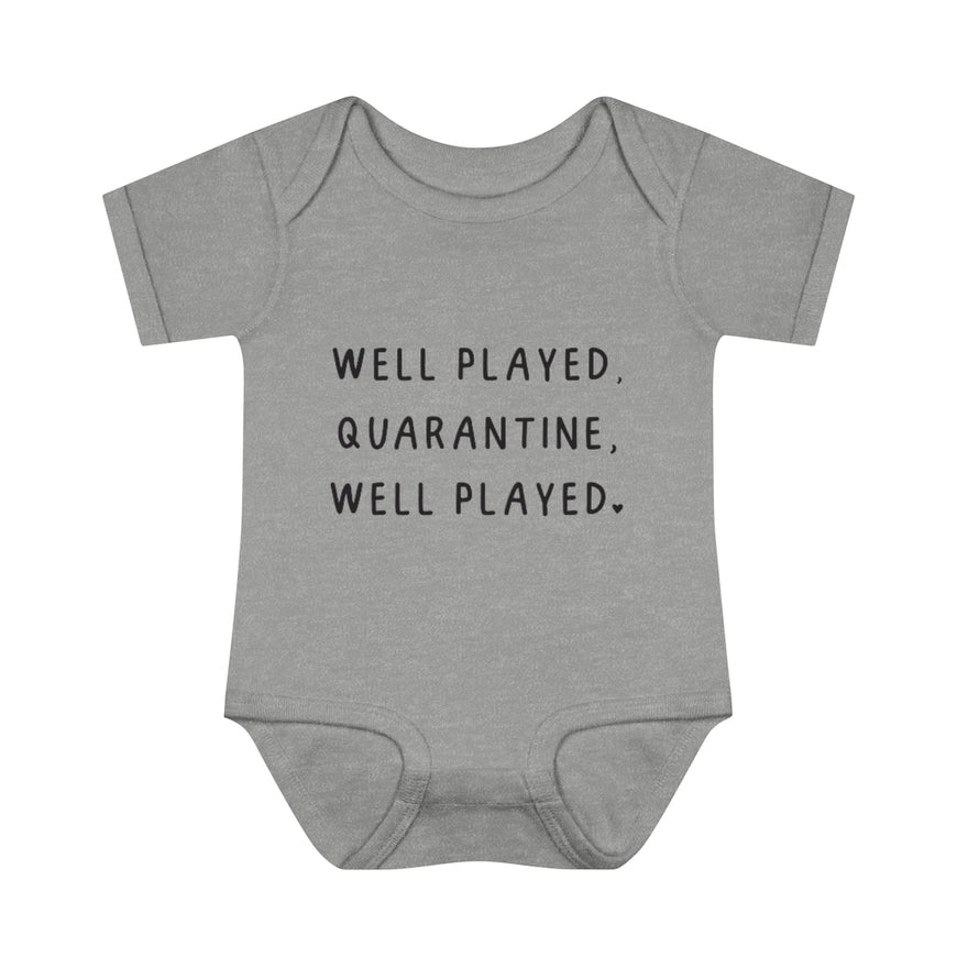 Well Played Quarantine Infant Onesie