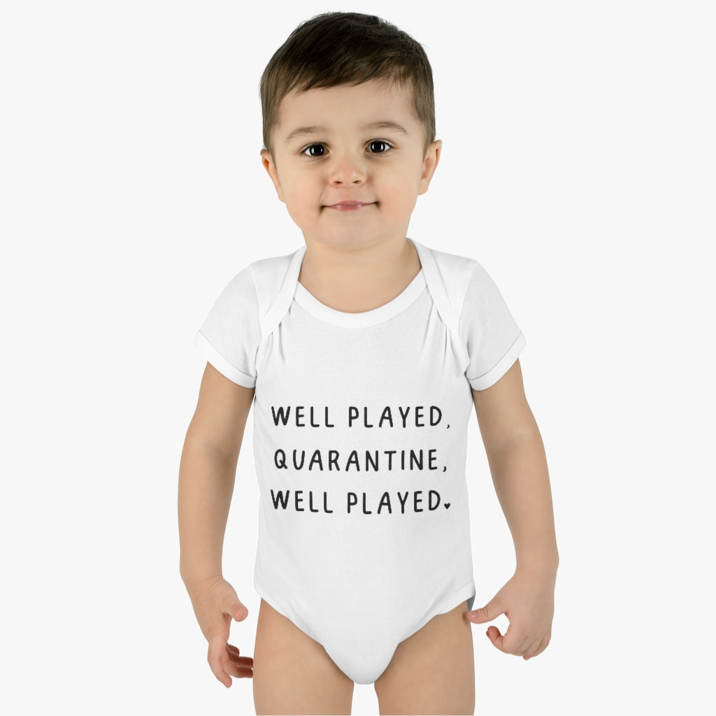 Well Played Quarantine Infant Onesie
