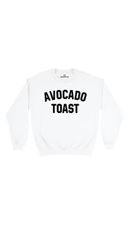 Avocado Toast White Unisex Pullover Sweatshirt | Sarcastic Me