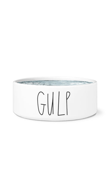 Gulp White Pet Bowl | Sarcastic Me