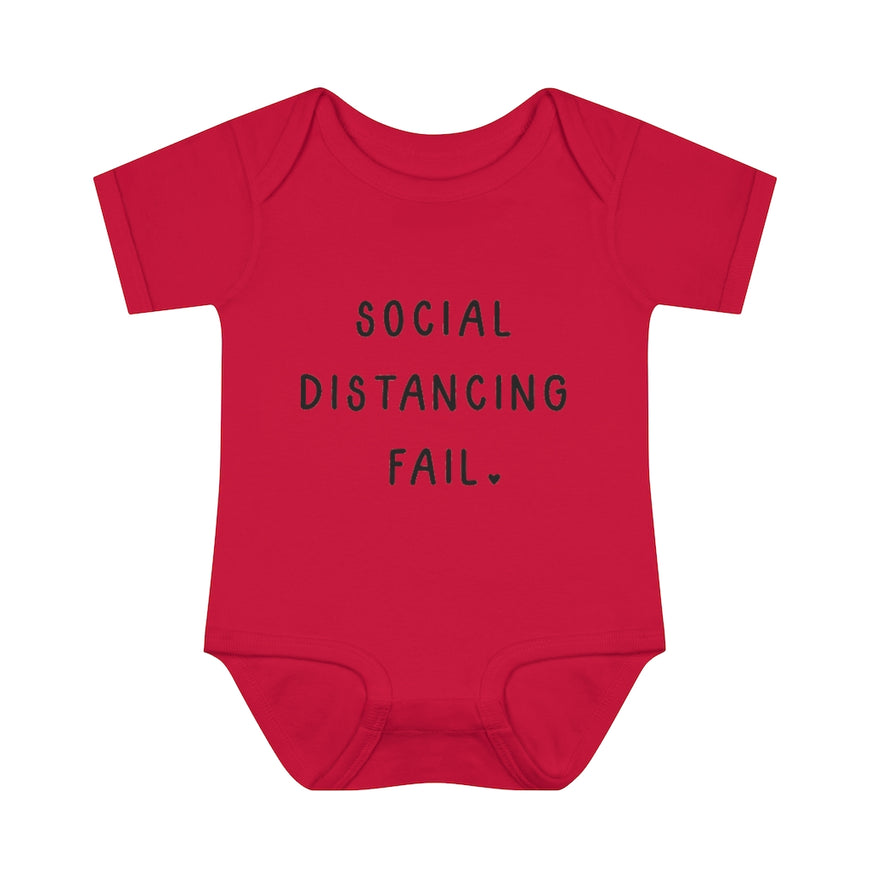 Social Distancing Fail Infant Onesie