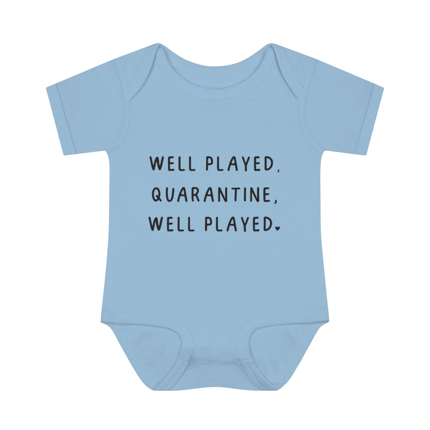 Well Played Quarantine Infant Onesie
