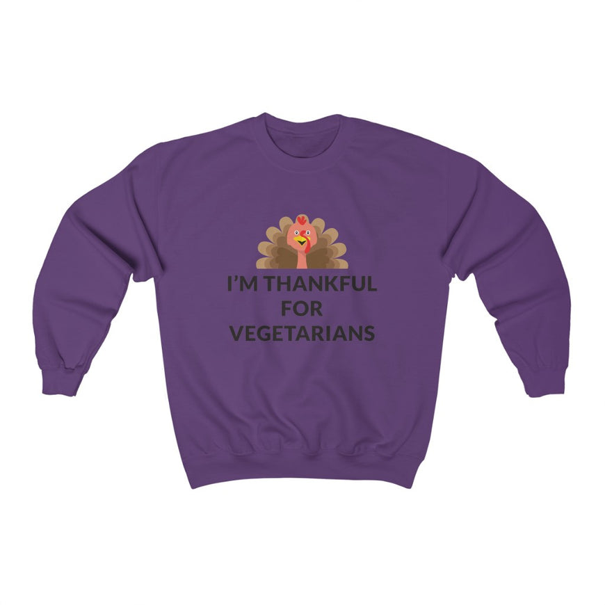 Thankful For Vegetarians Crewneck Sweatshirt