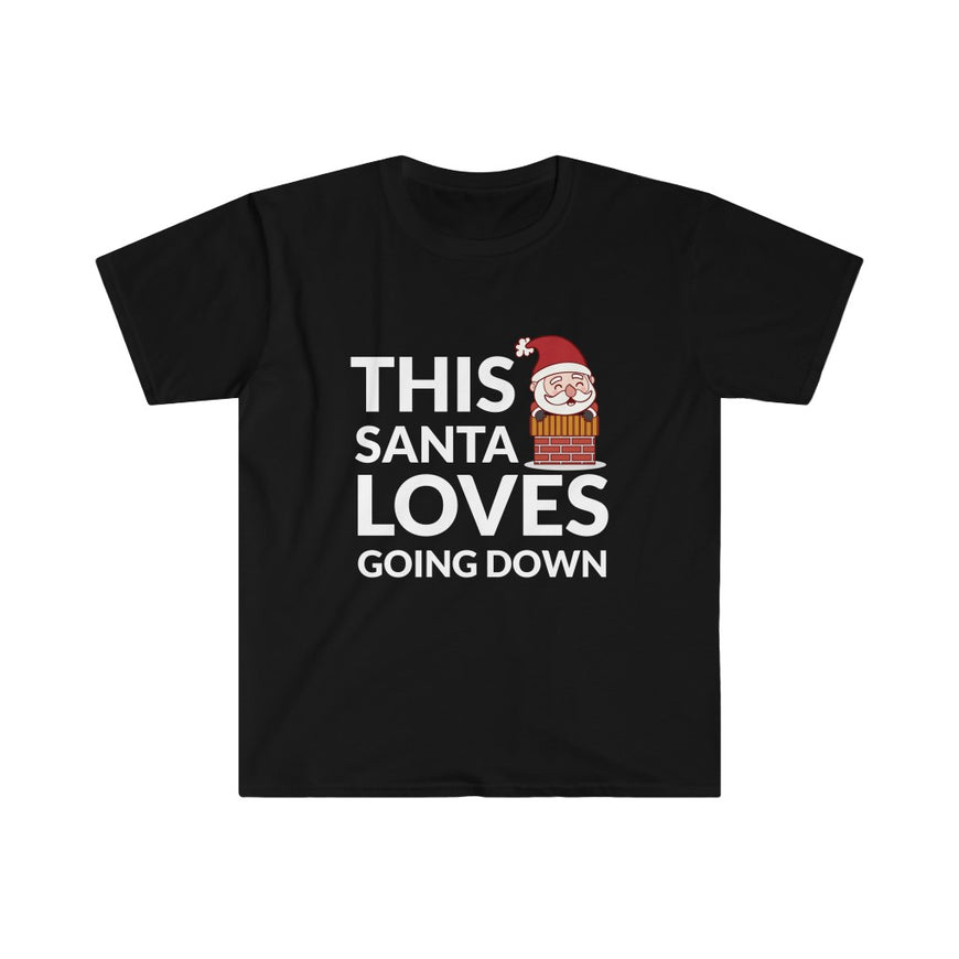 Santa Loves Going Down T-Shirt