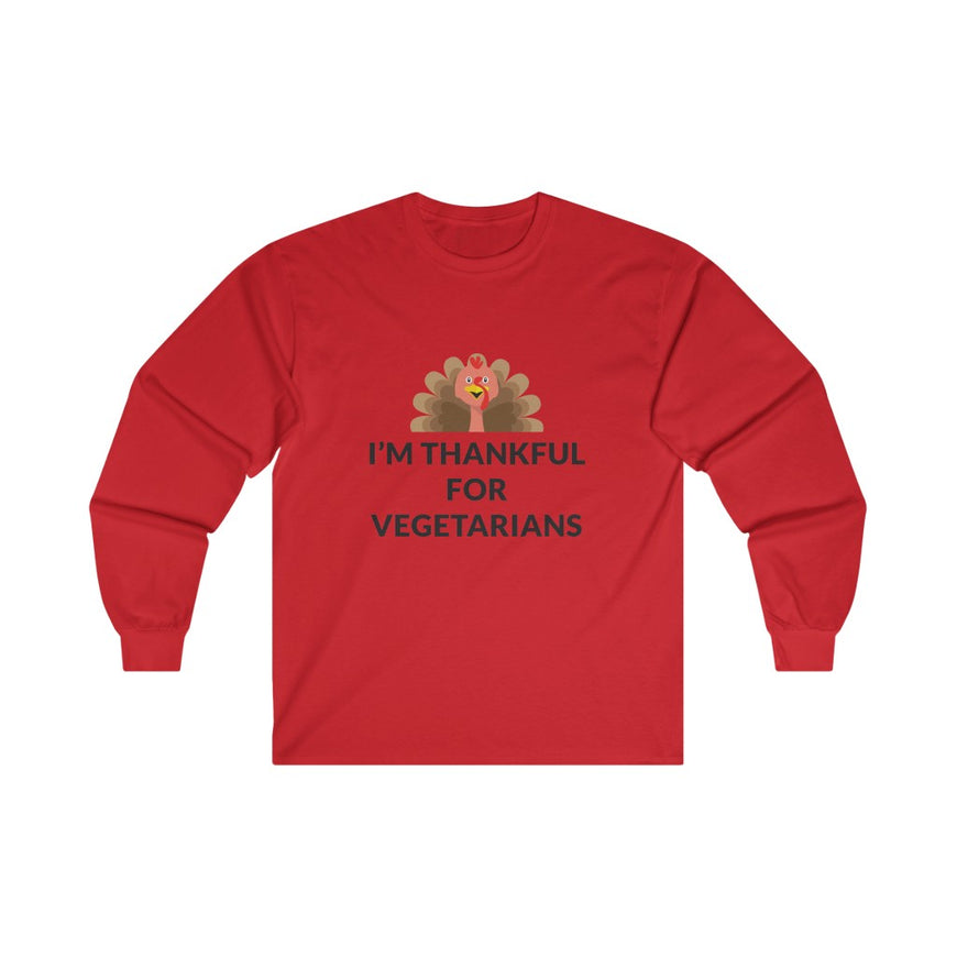 Thankful For Vegetarians Long Sleeve Tee