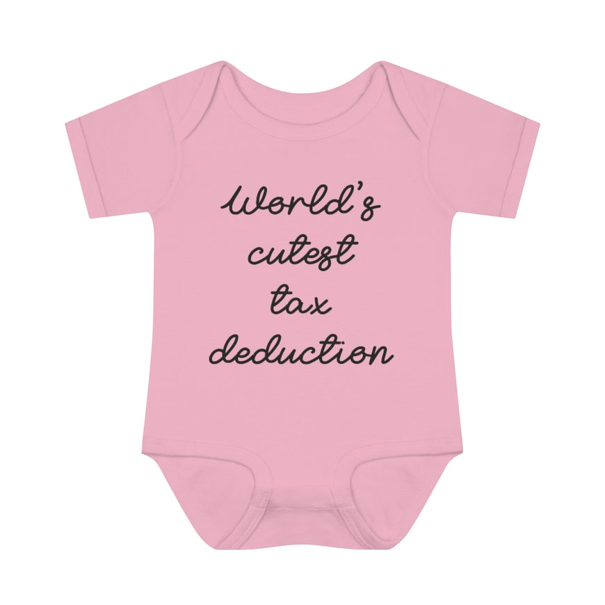 Cute Tax Deduction Infant Onesie