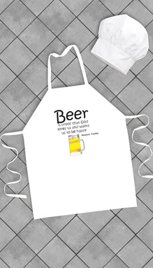 Beer Is Proof Funny Kitchen Apron