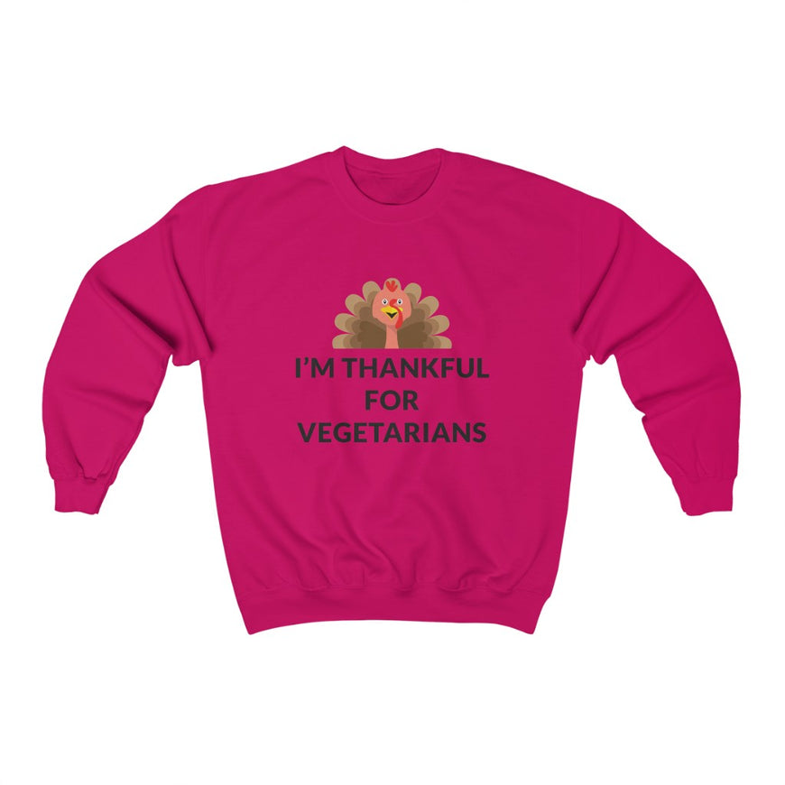 Thankful For Vegetarians Crewneck Sweatshirt