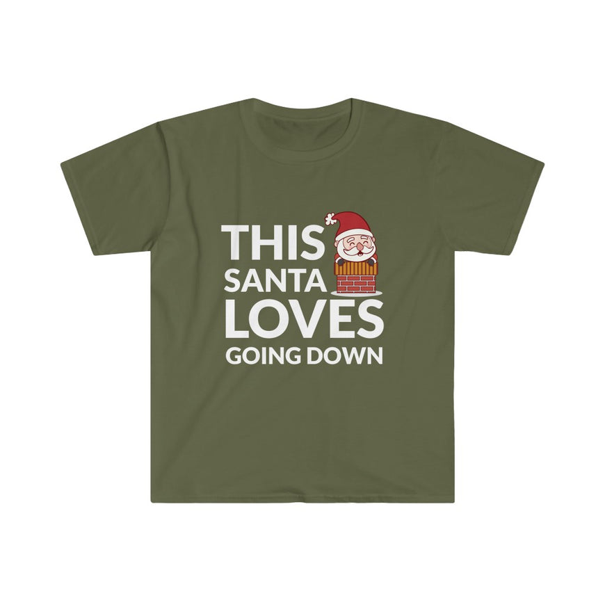 Santa Loves Going Down T-Shirt