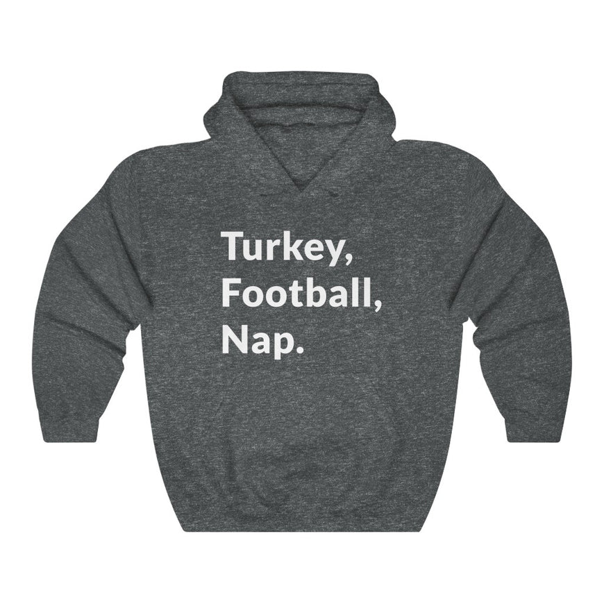 Turkey, Football, Nap Hooded Sweatshirt