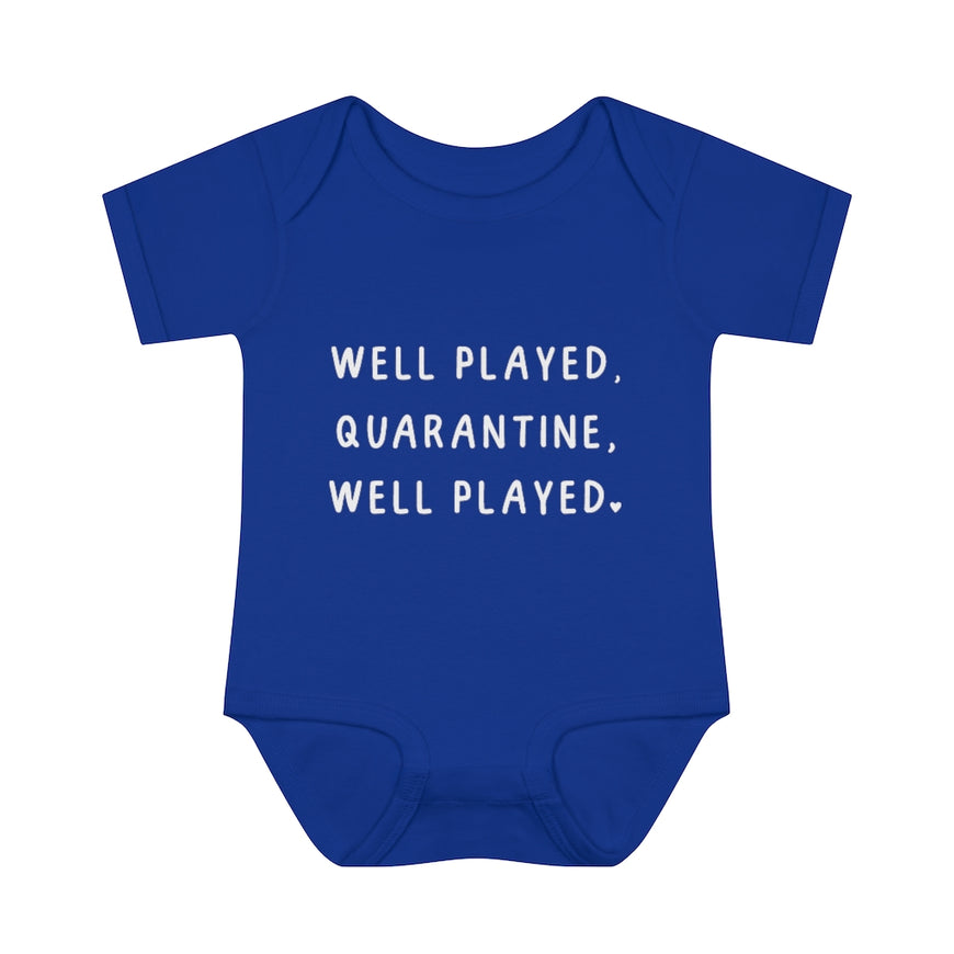 Well Played Quarantine Infant Onesie