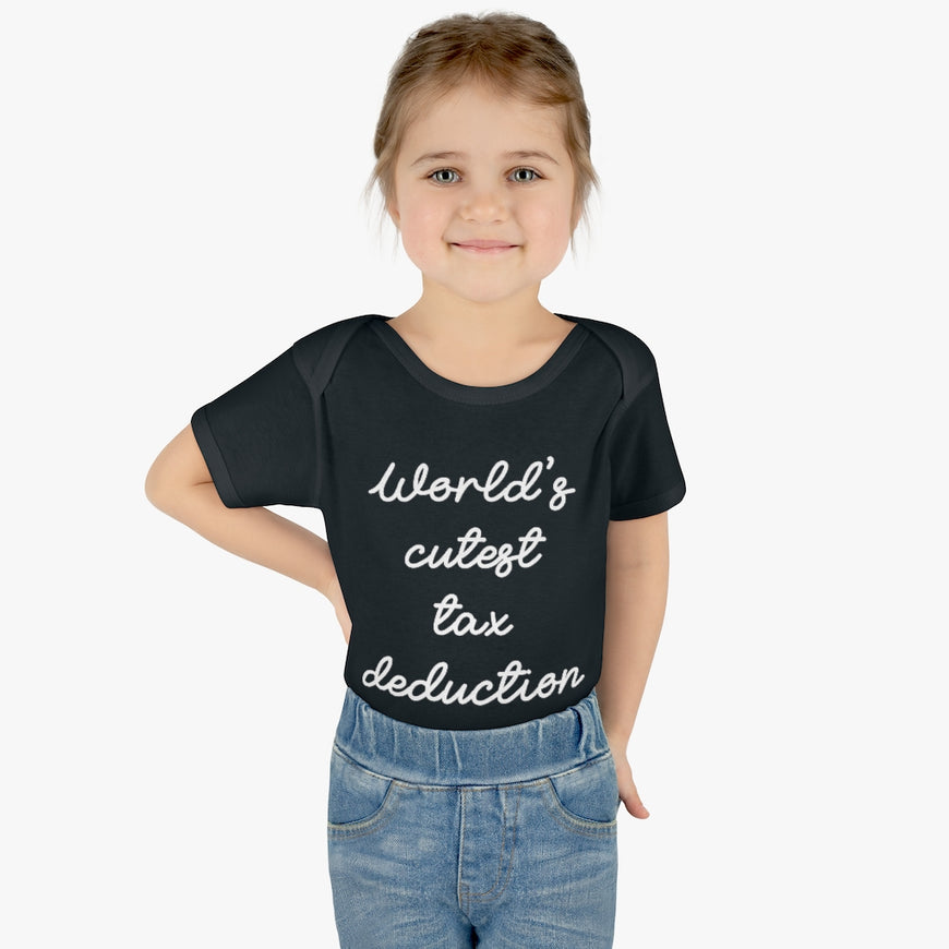 Cute Tax Deduction Infant Onesie