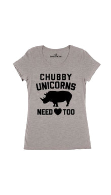 Chubby Unicorns Need Love Too Women's T-shirt