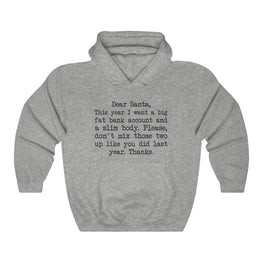 Fat Bank Account, Slim Body Hooded Sweatshirt