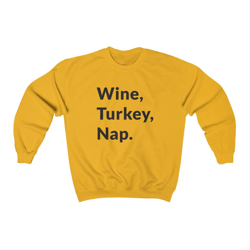 Wine, Turkey, Nap Crewneck Sweatshirt