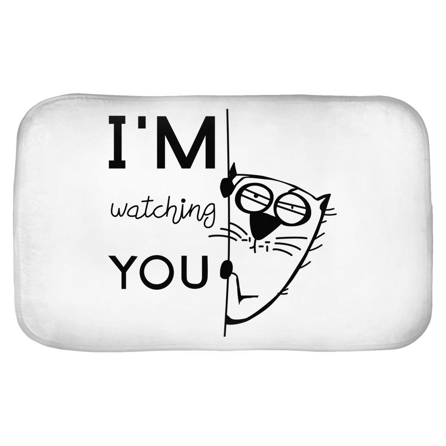 I'm Watching You Bath Mats