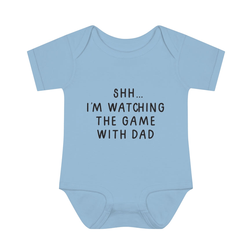 Watching The Game With Dad Infant Onesie