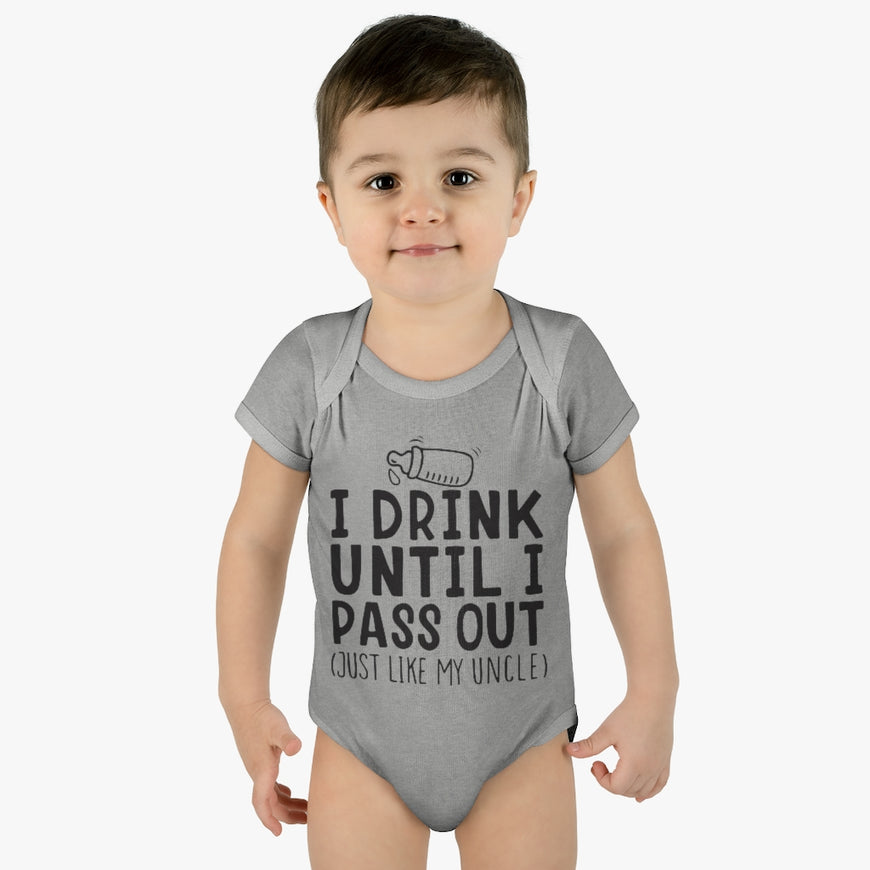 I Drink Like My Uncle Infant Onesie