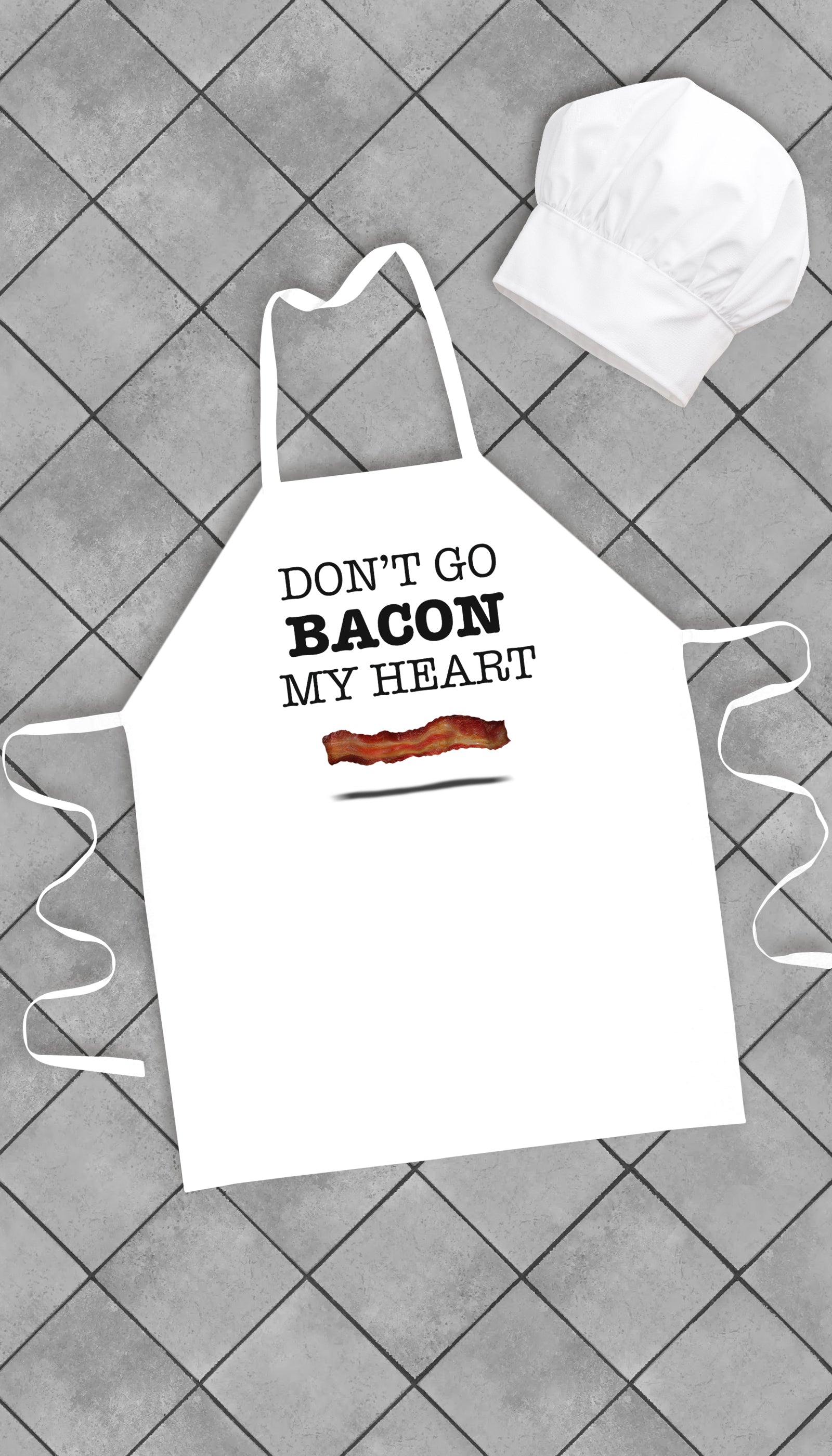 Don't Go Bacon My Heart Funny Kitchen Apron | Sarcastic Me