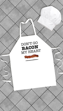 Don't Go Bacon My Heart Funny Kitchen Apron